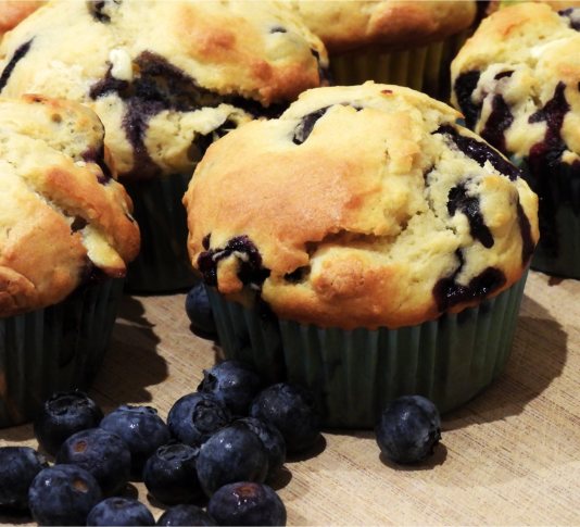 Blueberry & White Chocolate Muffin