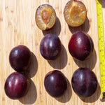 Ripe Belle de Louvain Plums