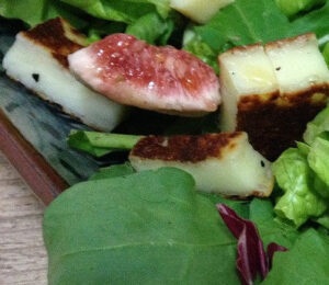 Fig, Apple & Halloumi Salad