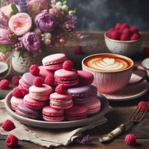 Raspberry Macarons