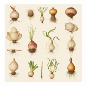 types of flower bulb diagram