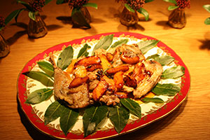Pheasant Cooked with Cider & Apple
