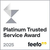 Platinum Feefo Badge 2025