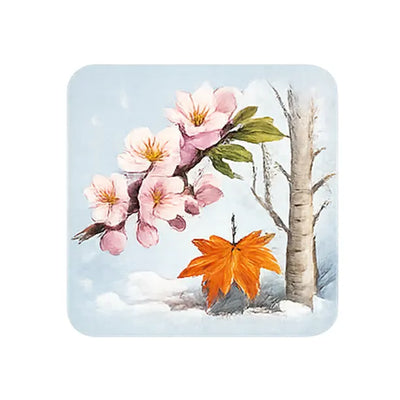 Ornamental trees with blossom and seasonal foliage including spring flowers and autumn colour