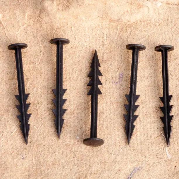 Plastic Ground Pegs – Barbed 15cm for Fabric & Mulch