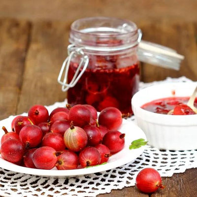 Ripe Hinnonmaki Red Gooseberries